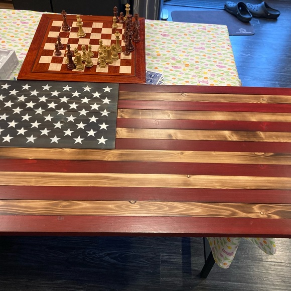 Handcrafted Rustic American Flag - Picture 5 of 10